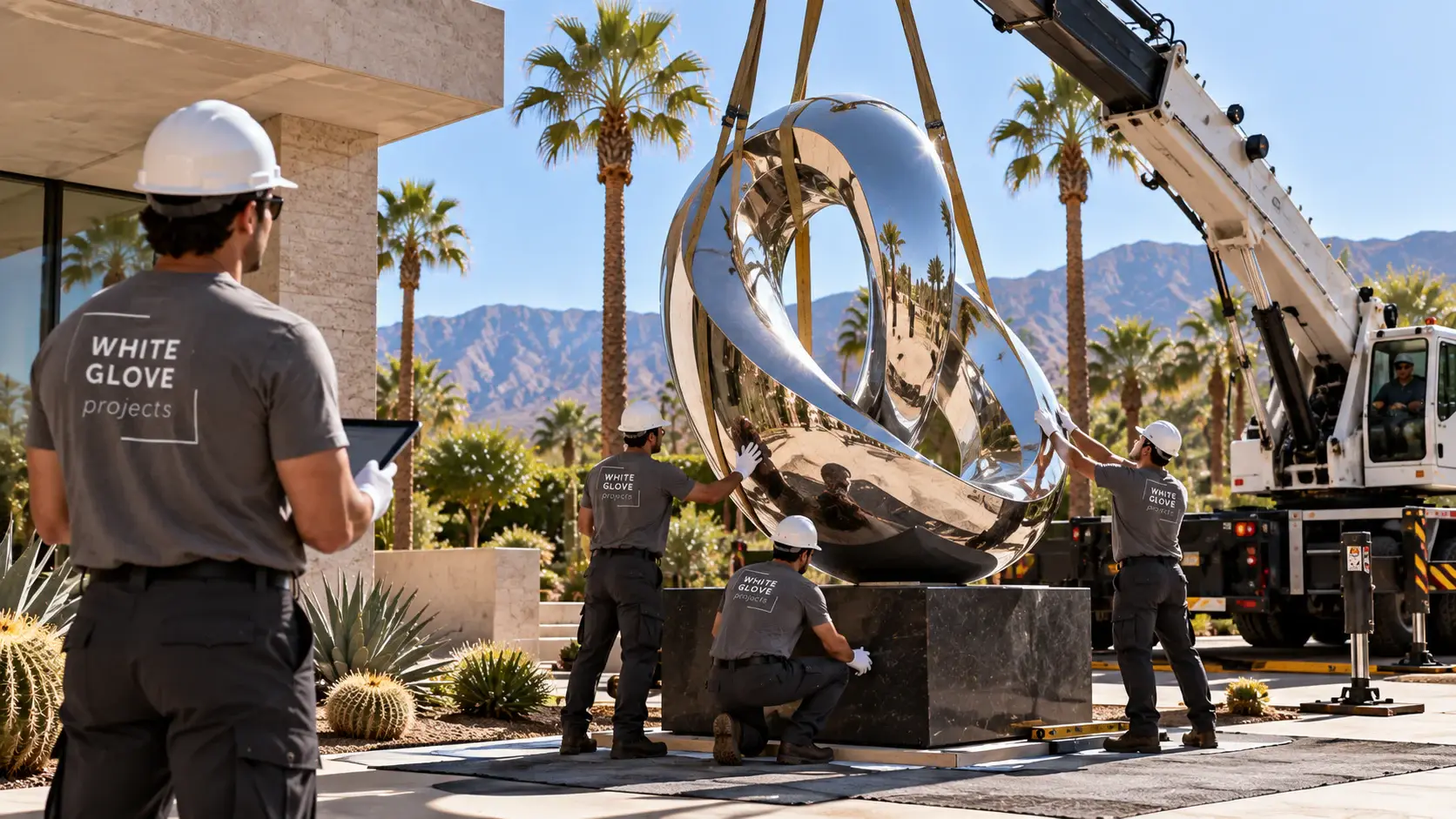 Luxury Desert Sculpture Installation